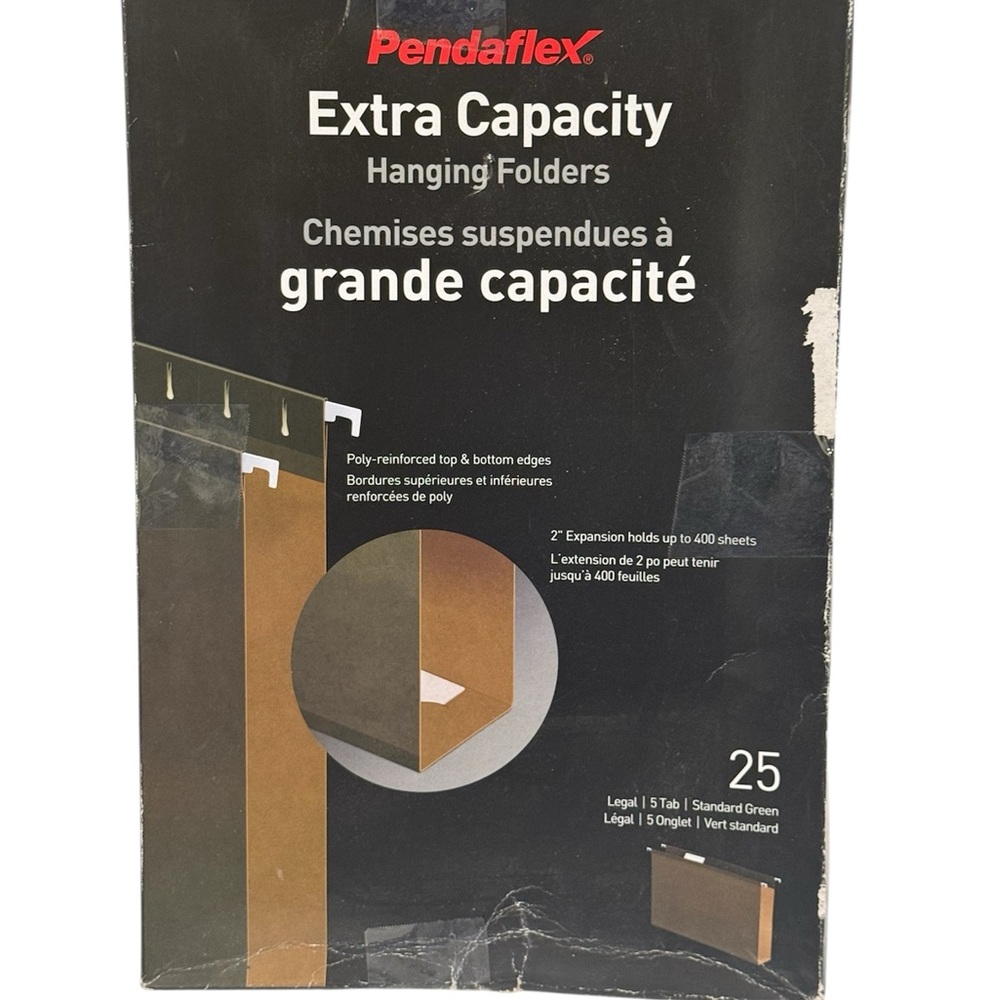 Pendaflex Extra Capacity Hanging File Folders ~ Legal Size ~ NEW